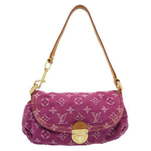 Louis Vuitton Monogram Denim Pleaty Semi Shoulder Bag